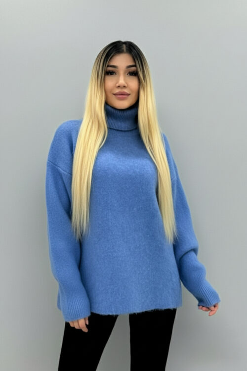 chandail ample col roule