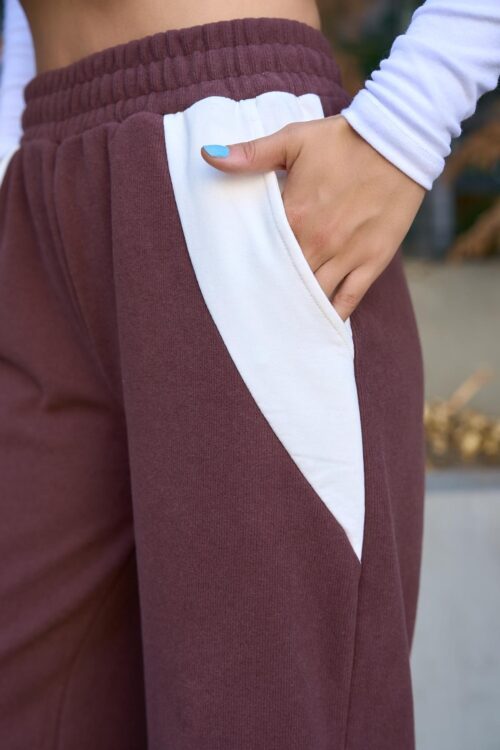 pantalon-survetement-marron-cafe-poches-blanches